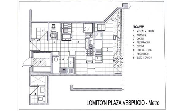 proyecto arquitectura Locales - Lomiton Plaza Vespucio 7